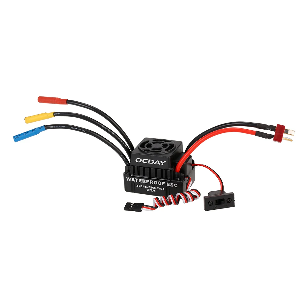 3650 5200KV 3900KV бесщеточный Бессенсорный двигатель с 60A водонепроницаемым ESC для