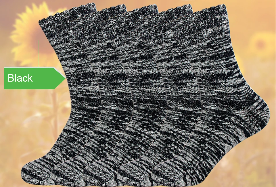 Качество супер толстая шерсть кролика Мужские носки осень-зима Warm Multi геометрический сплошной полосы печатает иностранный носок Meias Calcetines