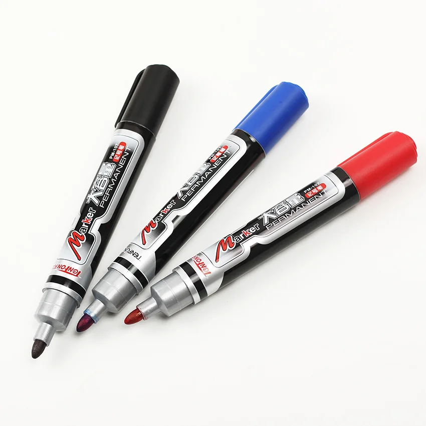 TENFON маркеры хорошие водонепроницаемые чернильные ручки маркеры для канцелярских принадлежностей школьные принадлежности 3 цвета доступны PM-107
