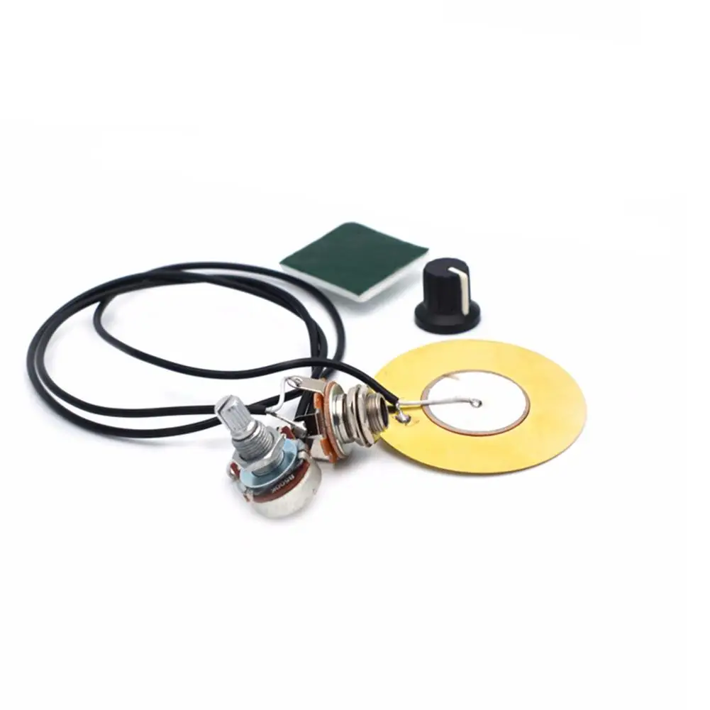 

Guitar Pickup Piezo Contact Transducer Guitarra Pickups 6.35mm Output Jack for Acoustic Guitar Ukulele Accessories