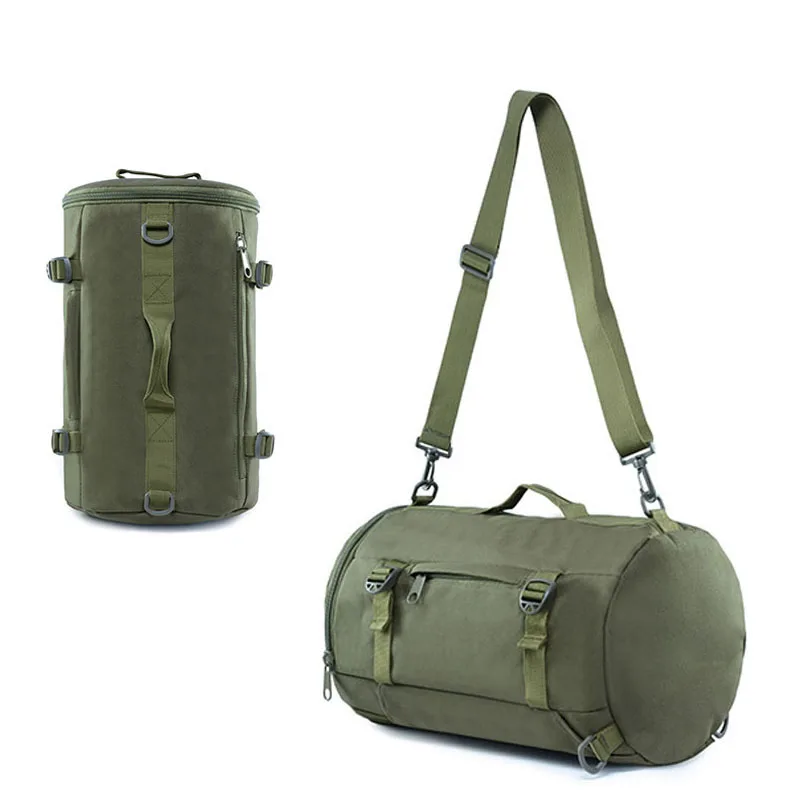 Multifunctional men women messenger shoulder bag travel or tactical hiking camouflage backpack with tote single shoulder belt
