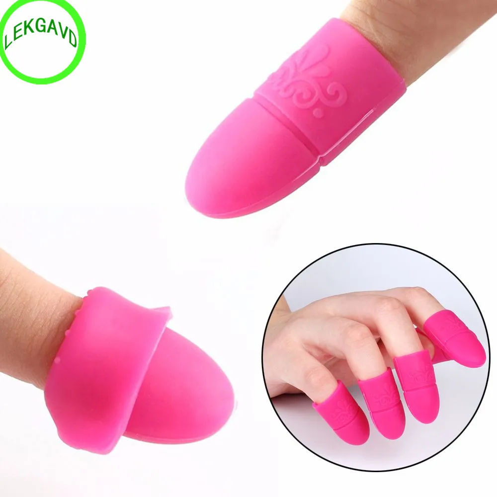 

5pcs/Set New Useful Fashion Beautiful Women Silica gel Nail Soak Off UV Gel Nail Art Polish Remover Wrap Caps 2016 Hot