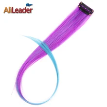 Alileader 20 Colors Ombre Clip in Hair Extensions Synthetic Hair Extension Heat Resistant Fiber 20 Colors Available Hairpiece