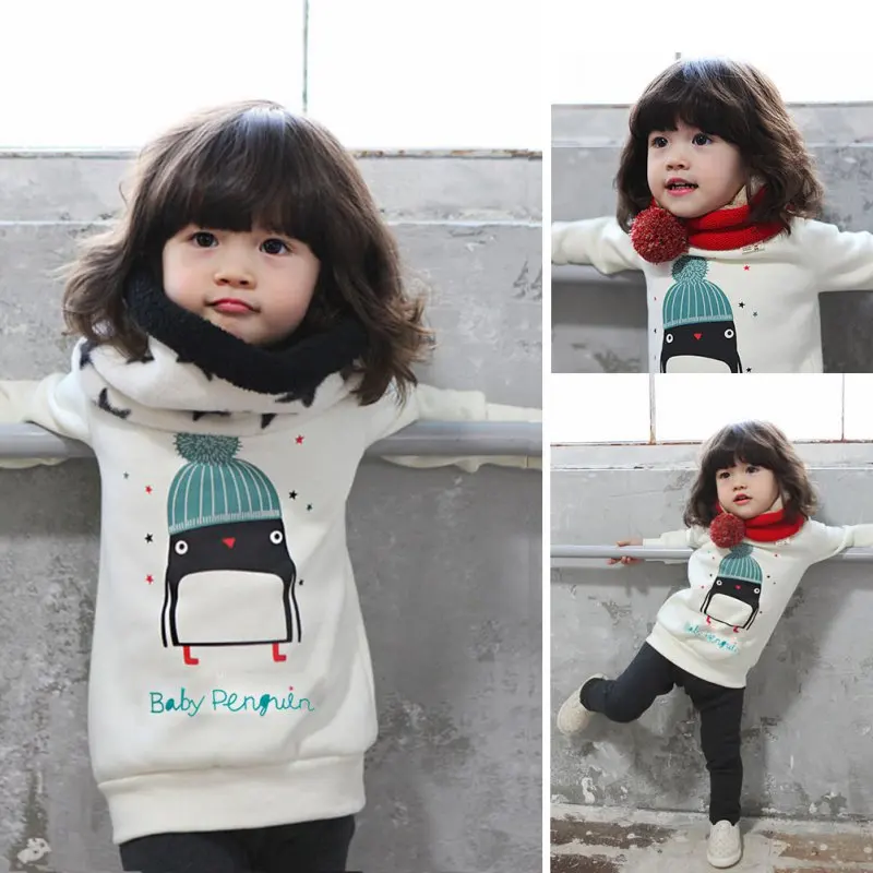 Baby Girl Winter Penguin Pattern Long Sleeve Blouse Pullover Sweater 0-3Y HTB1VmZoKFXXXXasXVXXq6xXFXXXe - Baby Girl Winter Penguin Pattern Long Sleeve Blouse Pullover Sweater 0-3Y