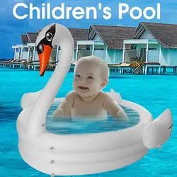 Горячая лето большой надувной Лебедь плавательный бассейн для взрослых Дети Лето воды весла ванная-бассейн круги поплавок бассейн игрушки