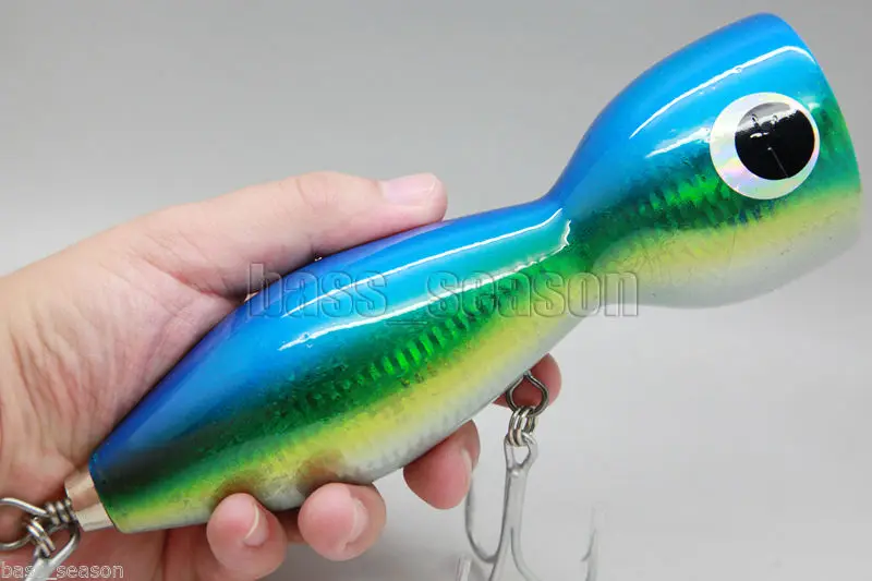 

Brand New 2019 Big Game 155g 7" Saltwater Lure GT Popper TopWater Surface Fishing Lure Woodbody