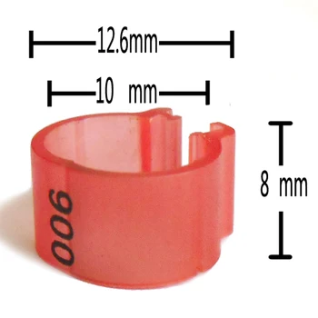

free shipping 2000pc clip ring 10mm numbered ring 1-100 for pigeons