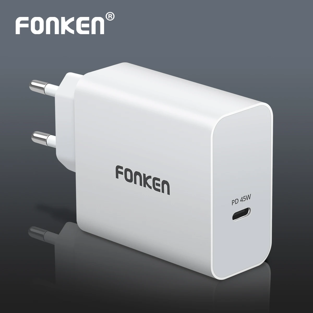FONKEN USB Type C 45W PD Charger Quick Charge USB C Phone Charger 15V