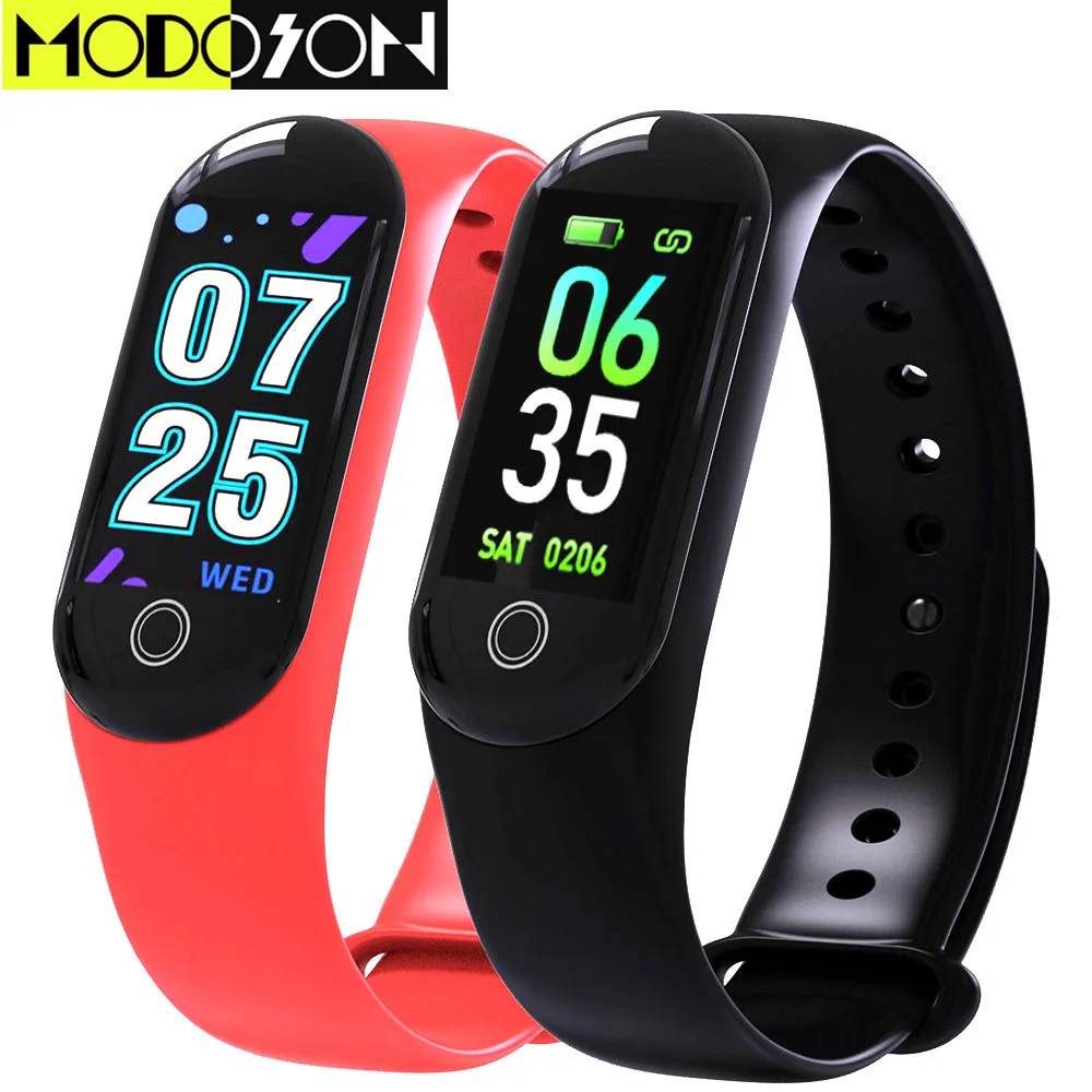 

MODOSON Bluetooth Smart Bracelet M6 Blood Pressure Band Fitness Tracker Smartband PK Mi Band 4 For Samsung Huawei Xiaomi iphone