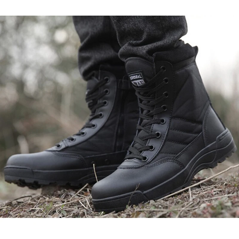 Men's Desert Hiking Boots Army Special Forces Tactical Combat Boots
