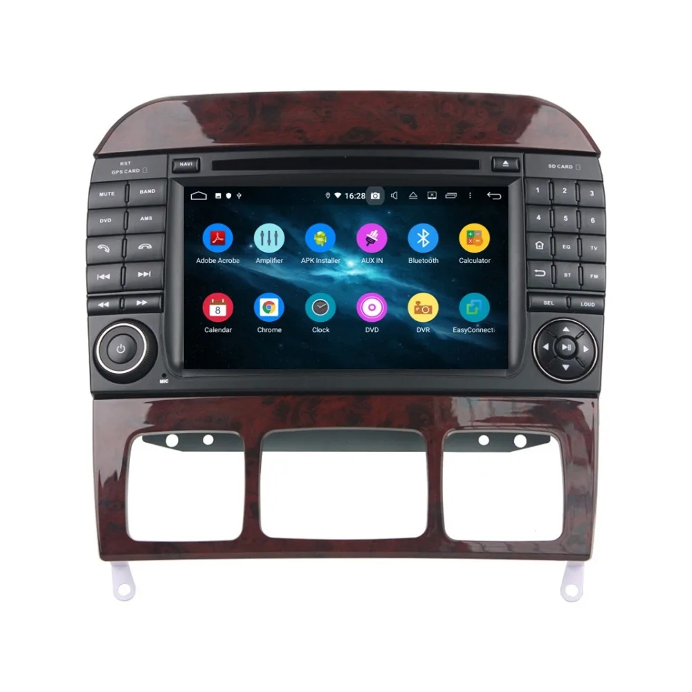 Cheap DSP 4GB RAM Octa Core 2 din 7" Android 9.0 Car Radio DVD Player for Mercedes Benz S Class W220 S280 S320 S350 S400 S430 S500 4