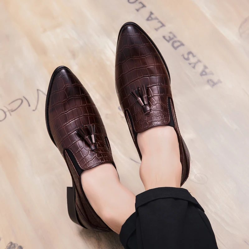 fashion snake skin leather shoes men luxury brand designer fish dress male footwear wedding italian brogue oxford shoes for men (28)