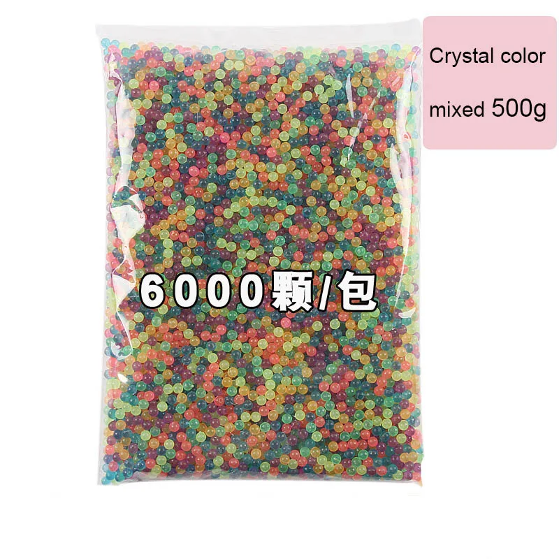6000pcs(crystal) Новинка, 24 цвета, сделай сам, волшебные бусины с водяным распылителем, ручная работа, 3D головоломка, развивающие игрушки для детей, Набор для игры в мяч - Цвет: 6000pcs(crystal)