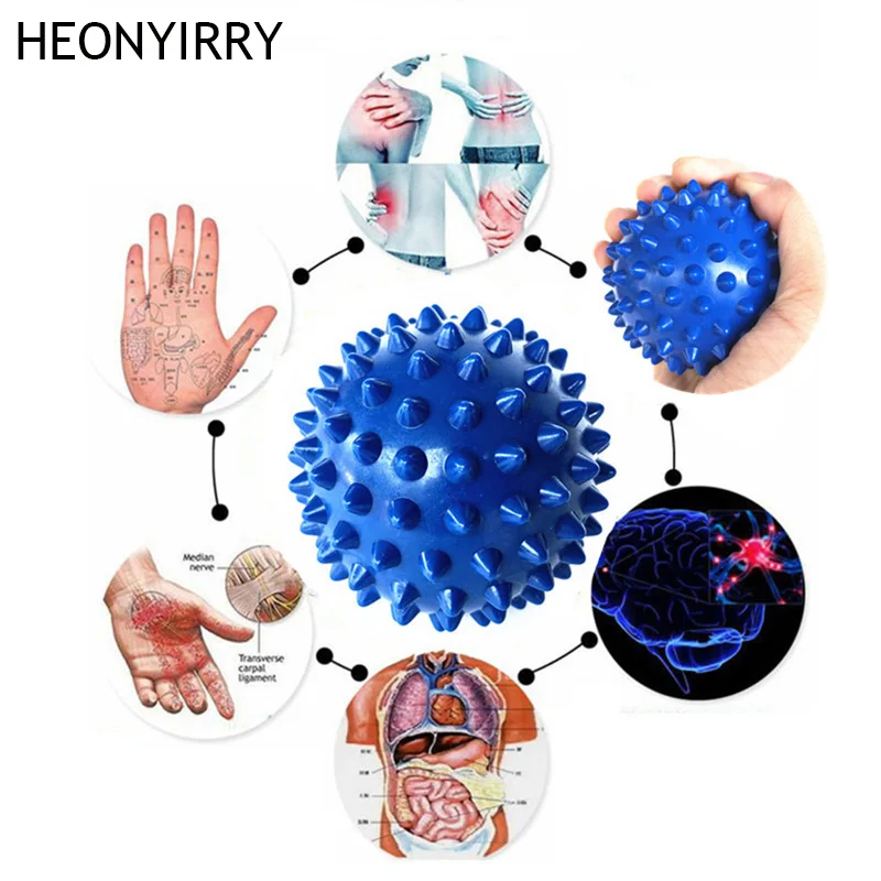 Для миофасцинального расслабления Фитнес арахис Массажный мяч панель ролик-массажер для пилатеса и йоги тренажерного зала отдыха принадлежности для спорта и фитнеса шарики - Цвет: Синий