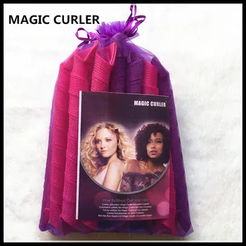 

55CM 20pcs Magic curls spiral plastic manual curlers