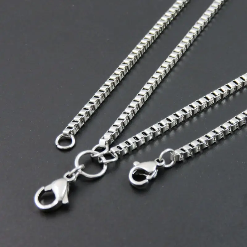 24" Stainless Steel Curb Chain Necklace for Floating Memory Locket or Pendant 