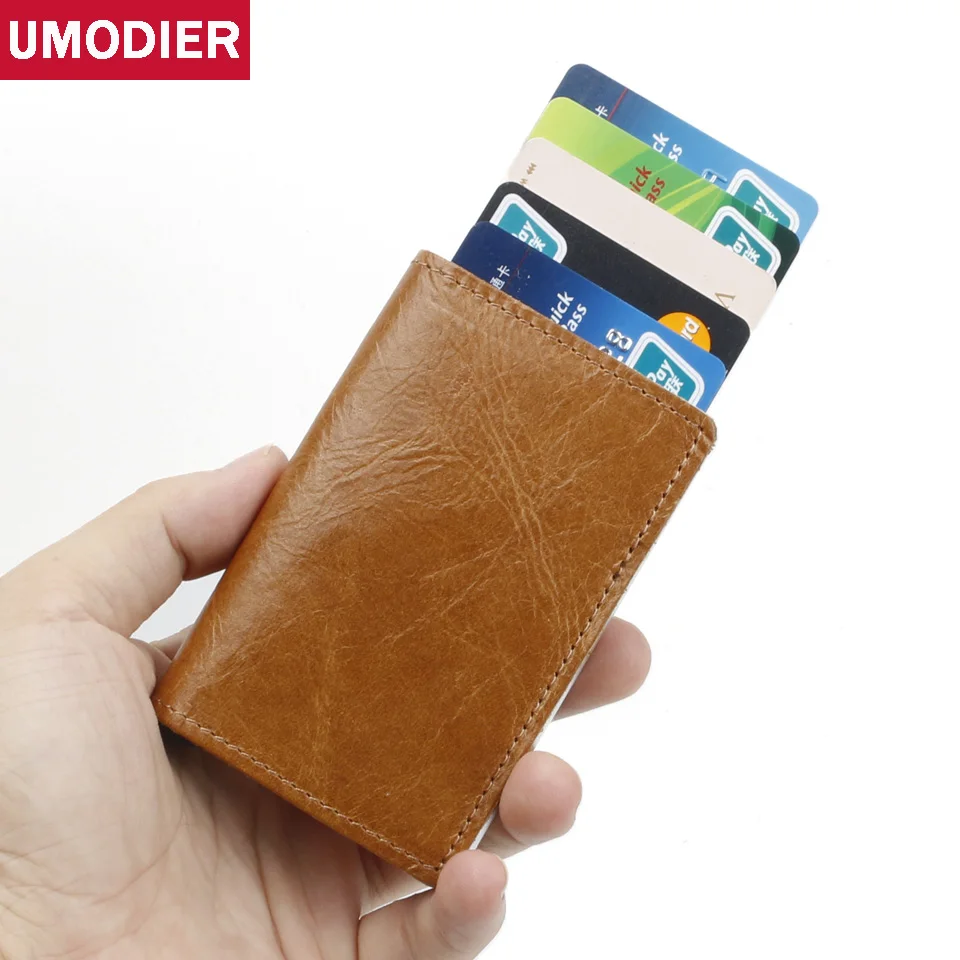 RFID Aluminium Alloy Credit Card Holder Metal Mini Men Card Holder