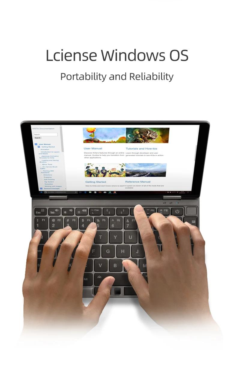Один нетбук One Mix 3S Pt версия Yoga карманный ноутбук Intel Core i7-8500Y двухъядерный 8," ips экран 16G 512G wifi type C