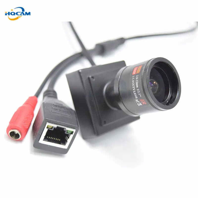 HQCAM 1080P Мини ip-камера ONVIF 2,8-12 мм ручной варифокальный зум-объектив P2P Plug and Play с металлическим кронштейном маленькая камера безопасности