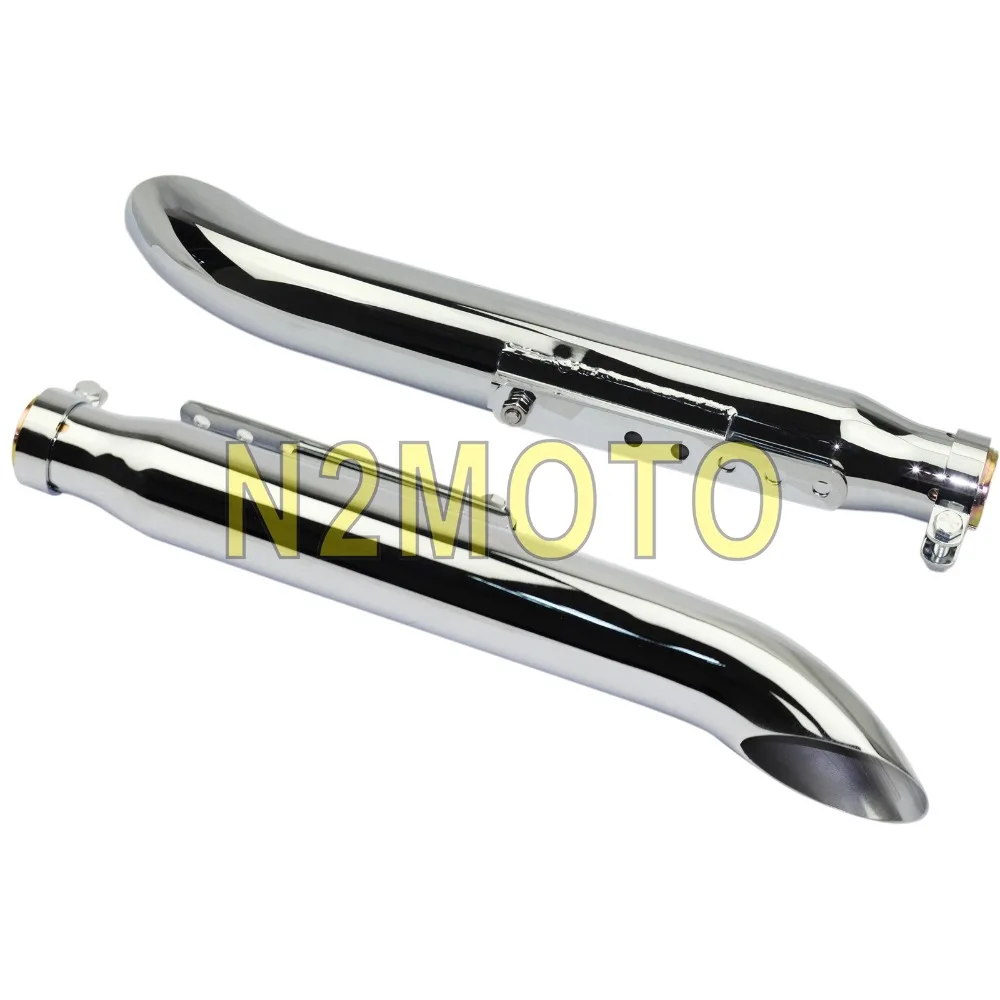 Хромированная выхлопная труба глушителя для мотоциклов 1 3/8 &quot 1/2&quot 5/8 &quotи