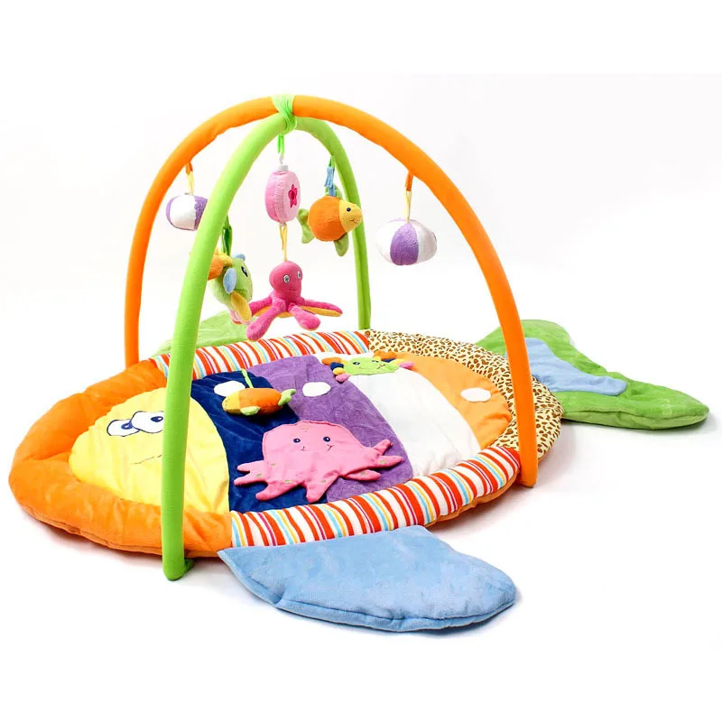 Child Climb Pad Baby Soft Play Mat Musical Mat Colorful Fish Activity Educational Crawling Gym