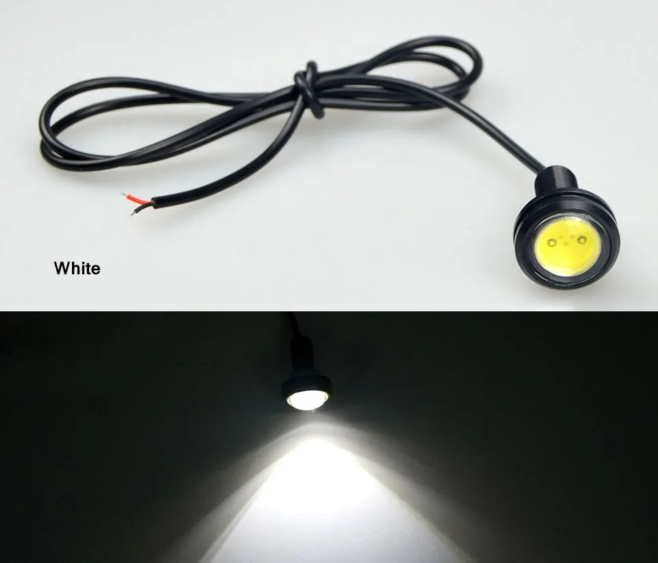 1 шт. 23 мм черный цвет корпуса Led орлиный глаз Габаритные огни сигнальные DRL