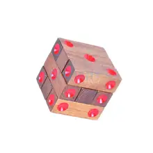 Вызов вашему мозгу-Китайская классическая деревянная игра-головоломка с блокировкой минга