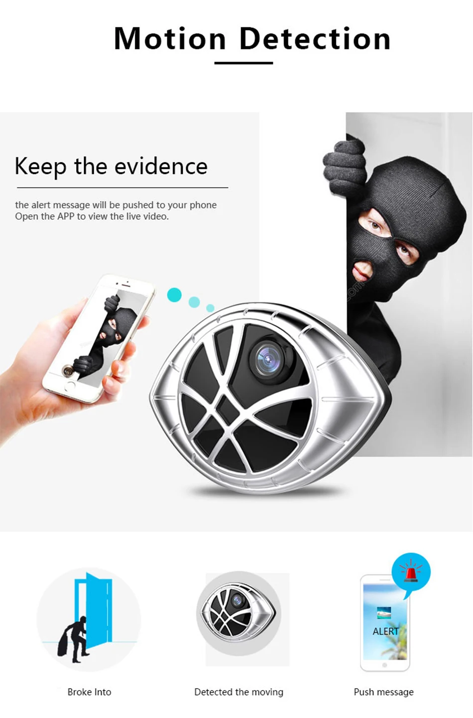 Smar Newest Magnetic WiFi Security DVR Camera Fashion Mini IP Camera 720P Motion Detection Recording (11)