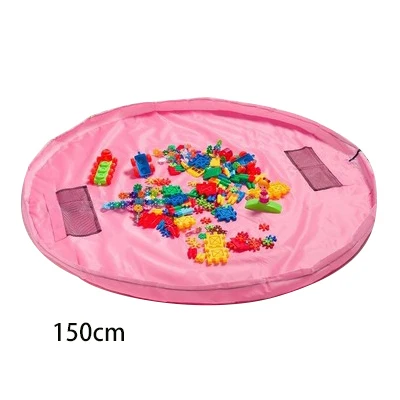 Детские игрушки сумка для хранения Оксфорд Складной на шнурке луч порт Домашний Органайзер оптом аксессуары - Цвет: 150cm pink