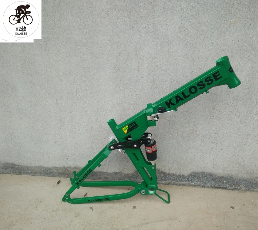 Best Kalosse   mountain  bike frame  DIY  colors  Soft-tail  Folding    26*17inch 165mm travel  mountain bicycle  frame 1