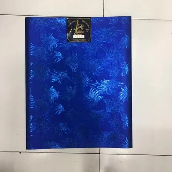 

Nigerian Fancy royal blue Color Sego Gele Headtie African Head tie For George Wrapper For Women Head Wrapping 2pcs/pack