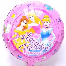 Розовые баллоны принцессы 18 дюймов фольги Балао для помолвки, свадьбы, праздника украшения princesas globos 50 шт./лот воздушный шар цвета металлик