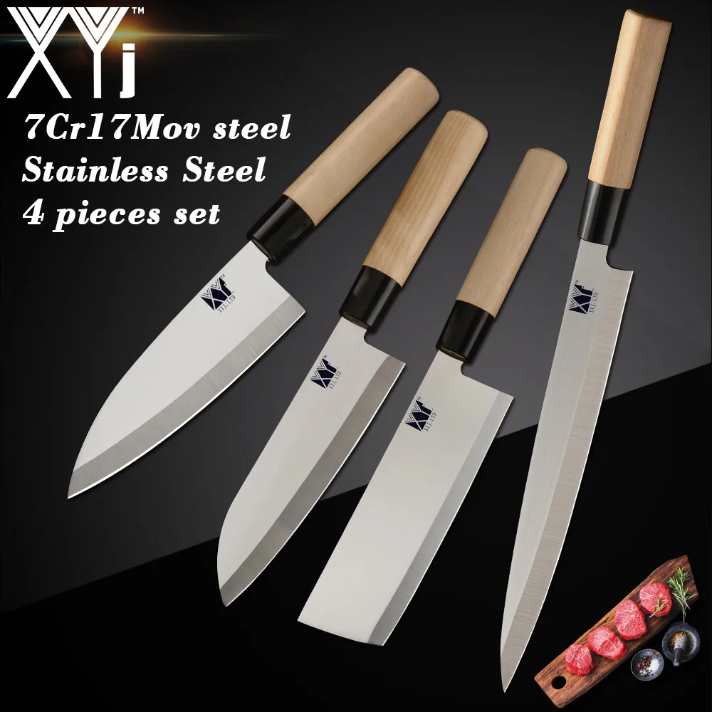 XYj шеф-повар кухонные ножи японский лосось ножи для суши нержавеющая сталь сашими кухонный нож сырой рыбы филе слои ножи