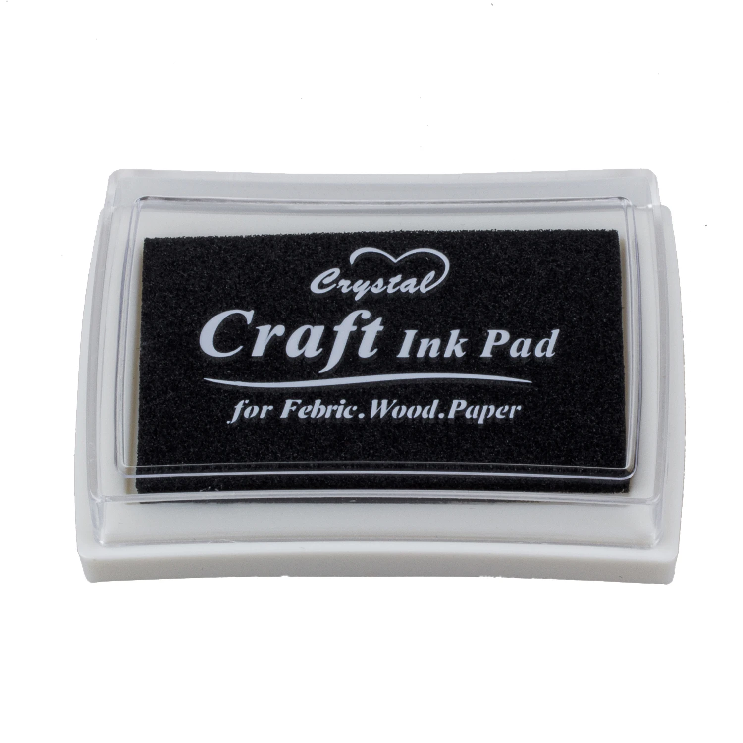 Black Ink Pad Inkpad Rubber Stamp Finger Print Craft Non Toxic Baby