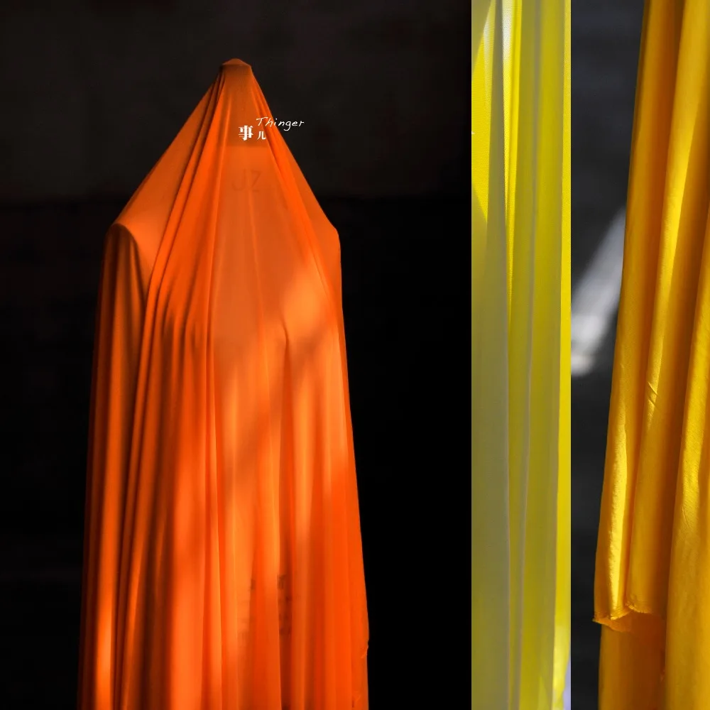 160 см* 50 см оранжевый 4 способ стрейч нейлоновая сетчатая ткань мягкая birdeyes подкладка нижнее белье чулки цвет кожи трикотажное платье материал