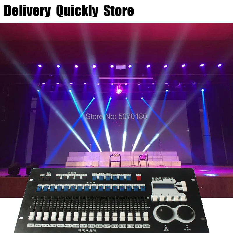 

Show Time DMX 256A Controller with bulid-in shape professional dmx 512 console good use for DJ disco party led moving head