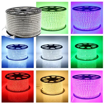 

LED Strip Light 220V IP67 100M 60 LEDs/ meter Ultra Bright Flexible 5050 SMD LED Outdoor Garden Home Strip Rope Light Waterproof