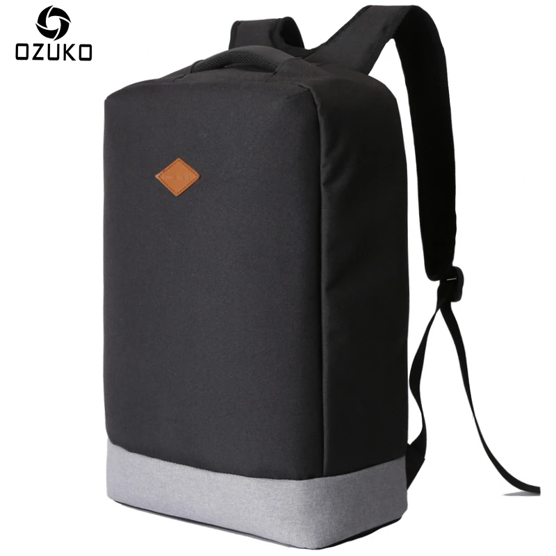 

OZUKO New Multi-functional Business Men Backpack Anti-theft 15.6 inch Laptop Backpack Waterproof Travel Backpack School Bag 2018