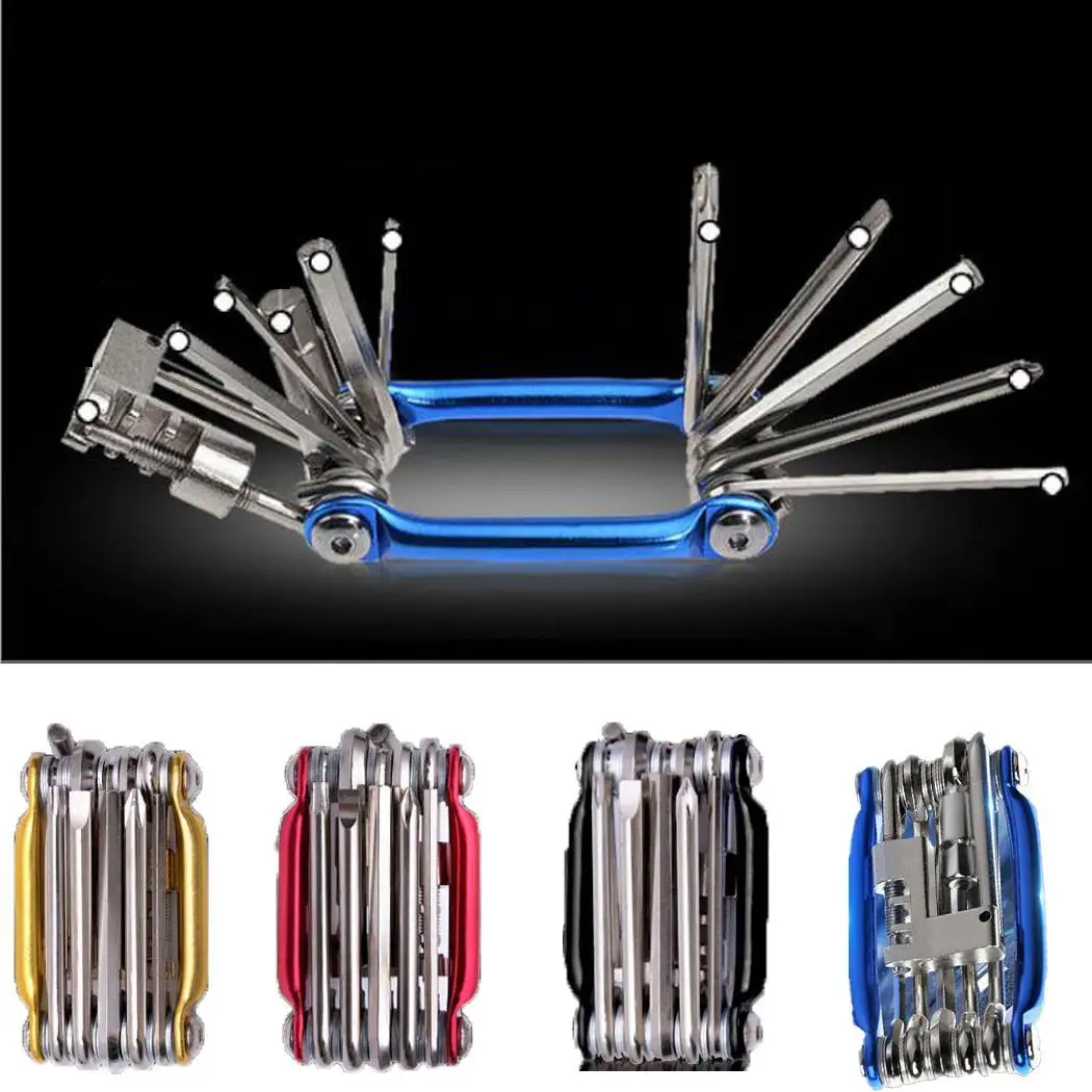 buy 11 in 1 Bike Bicycle Multi Repair Tool Set Kit Hex Spoke Cycle Screwdriver Tool Wrench Mountain Cycle Tool Sets Random Color1