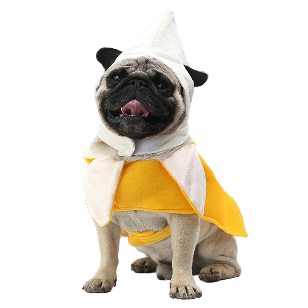 

Pet Dog Cat Costume Pet Suit Banana Style Clothes Halloween Christmas Funny Apparel