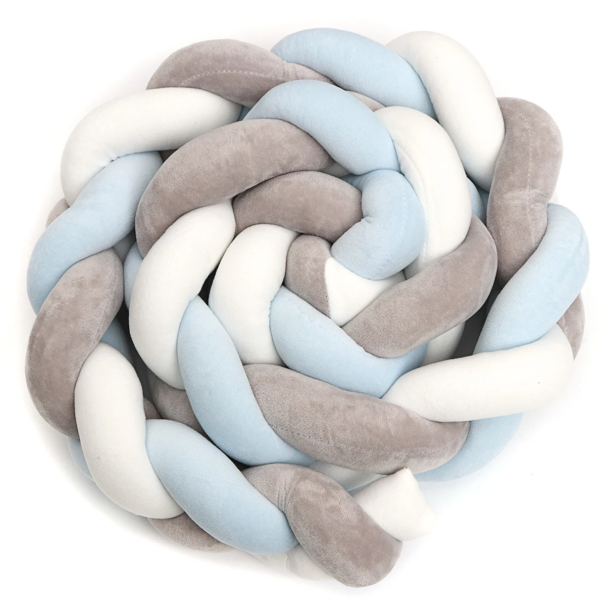 

300CM Baby Child Soft Knit Knot Ball Long Pillow Strip Baby Bedding Stuffs Kids Room Decoration Baby Bed Bumper