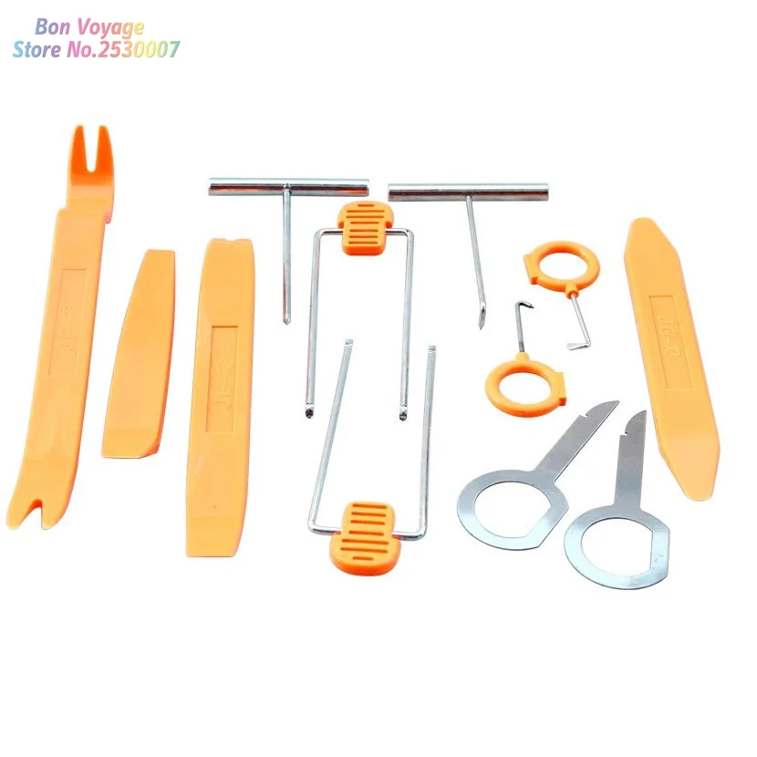12pcs Car Door Clip Panel Radio Removal Tool For Ford Focus 2 3 4 Mondeo Fusion Kuga Ecosport Fiesta Falcon EDGE EVOS | Автомобили и