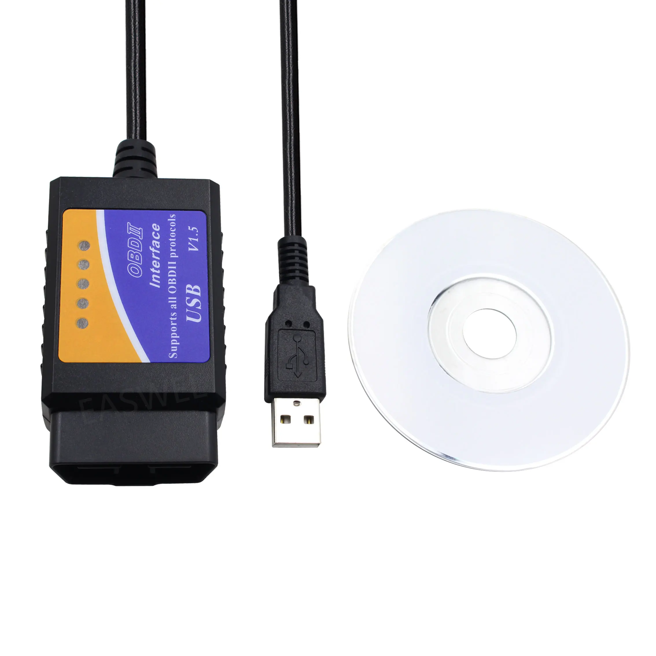 

ELM327 v1.5 USB Interface OBD2 Auto Car Scanner Adapter For Fiat Tipo 2002 Ford New Focus 2006 Honda Accord 2006 JDM