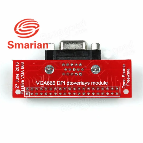 New-Arrival-VGA666-Adapter-Board-DPI-Dtoverlays-Module-GPIO-To-VGA-For-Raspberry-Pi-3B-2B (1)