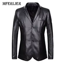 MFERLIER Большие размеры осень зима мужские куртки 5XL 6XL 7XL 8XL 9XL длинный рукав плюс размер Повседневный костюм куртки