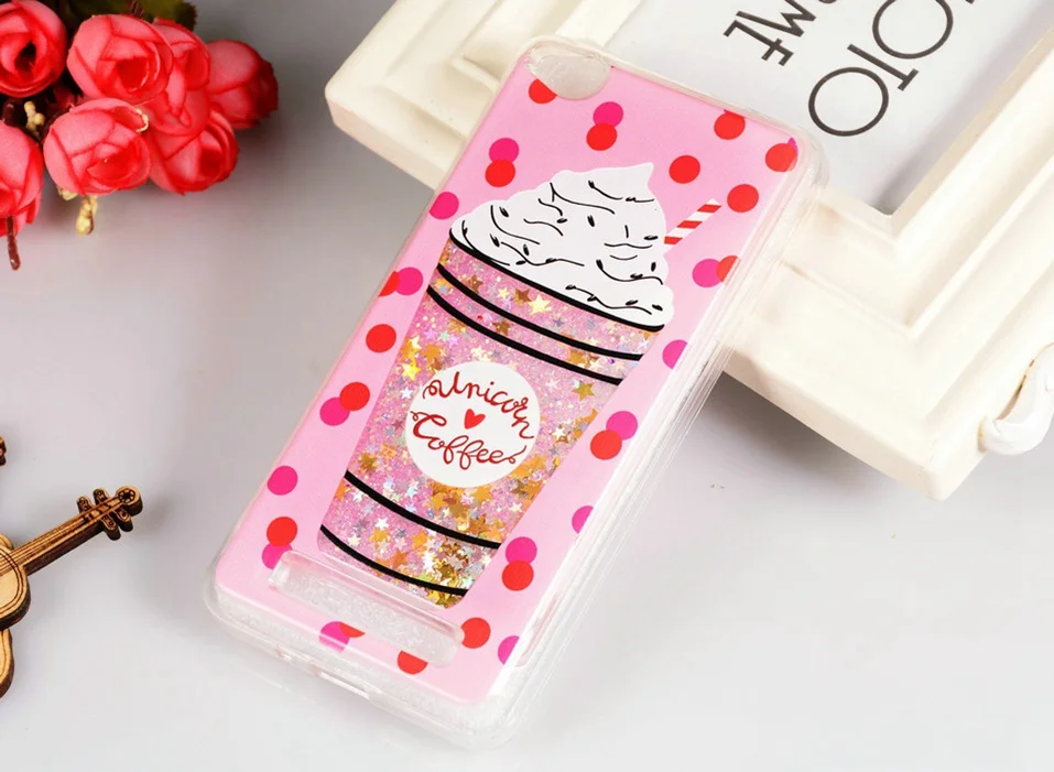 WhaY Quicksand Case For Xiaomi Redmi 4A Cover Silicone Cute Fashion Bottle Liquid Glitter Phone Case Redmi 4A Fundas Couque Capa (6)