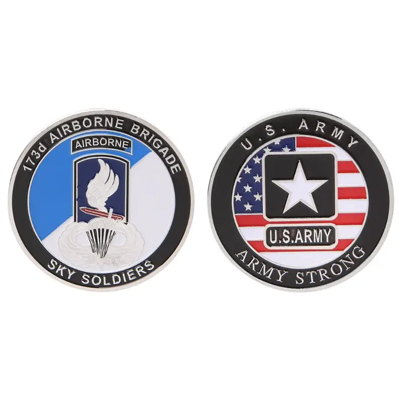 

Commemorative Coin US Army Airborne Brigade Navy Soldier Collection Souvenir