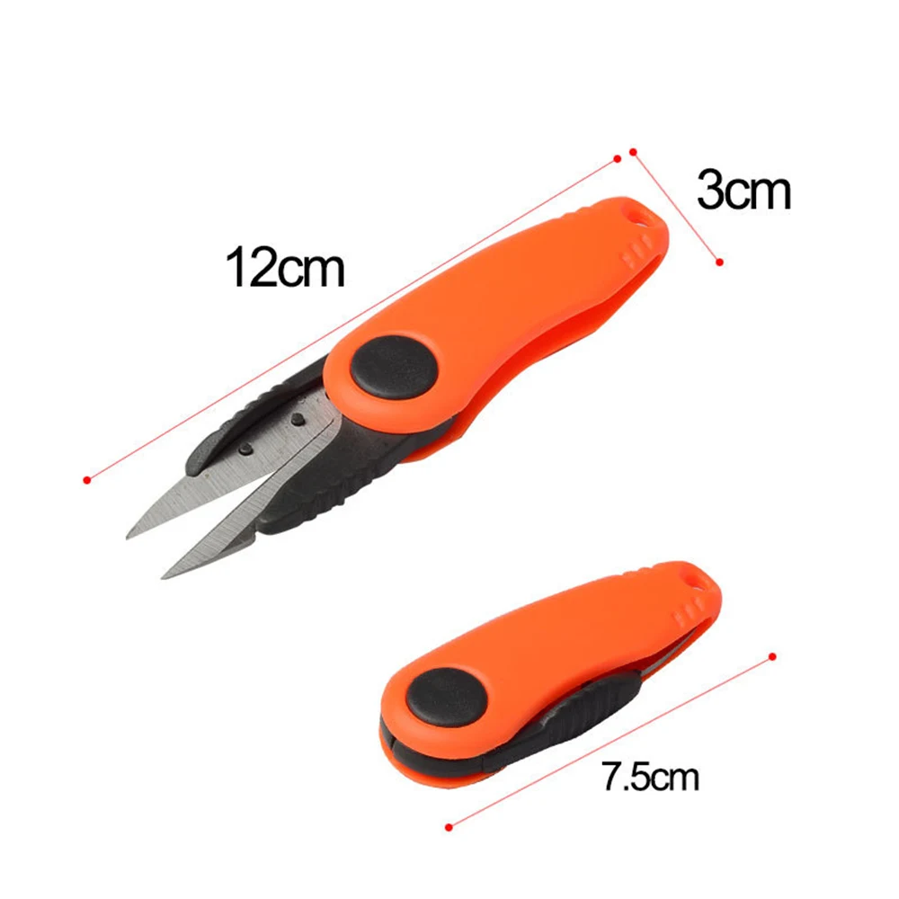 

1pcs lead scissors fishing gear accessories plastic stainless steel delicate folding fish scissors for cutting fishing line