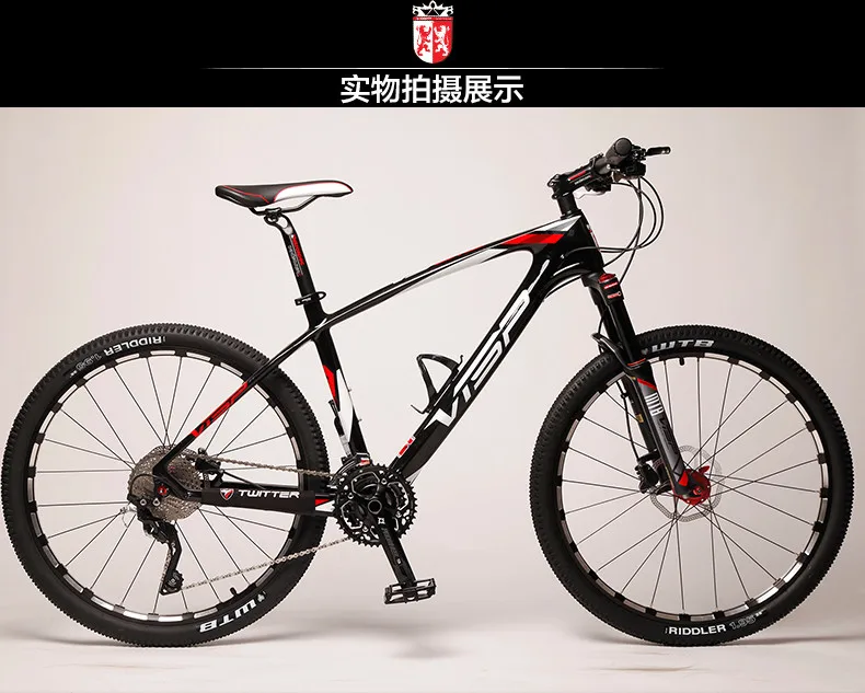 Flash Deal visp 33 30 27 Speed Carbon Fiber MTB Mountain Bike 27.5" 26" Ultralight Bicycle Cycle M8000 M610 Group Set & Hydraulic Brake 20
