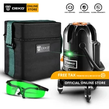 Новое поступление DEKO DKLL501 самонивелирующийся 5 линия 6 точек горизонтальный и вертикальный зеленый лазерный уровень 360 градусов стандарт